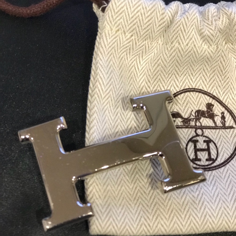 Hermès Silver Belt Buckle